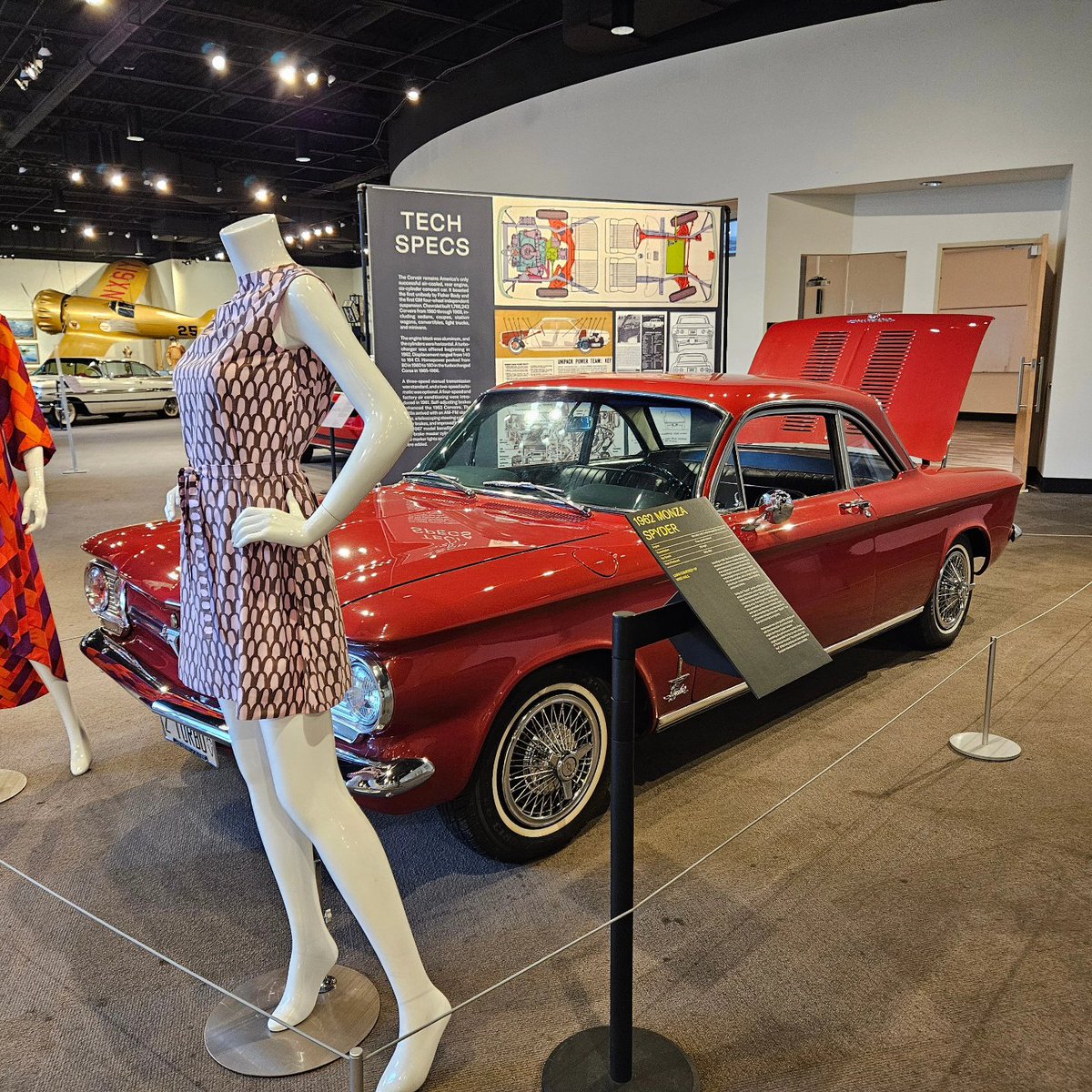 lovearmd's tweet photo. Last month in Ohio, we also visited the @clestartshere known to me as the Western Reserve Historical Society. The Corvair exhibit was terrific. The Society should be included in any #visitcleveland itinerary! 🚗, fashion & 🎨! @SkrticX ! https://t.co/reOhNq4PkA