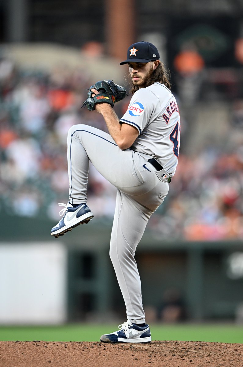 OptaSTATS's tweet image. In August, Spencer Arrighetti of the @astros has 47 strikeouts while allowing 19 hits.

In the modern era, the only other MLB rookie to have that many Ks while allowing so few hits in a calendar month is Kerry Wood in May 1998 (60 K, 19 hits).