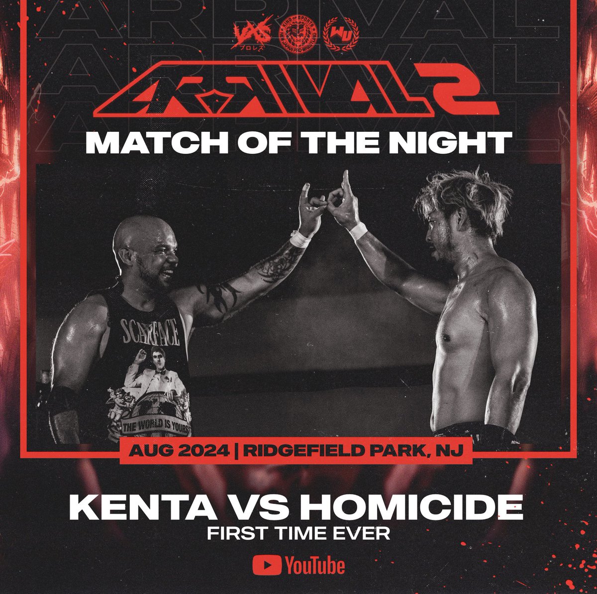 WrestleARRIVAL's tweet photo. π π ππ§ππ π’π π§ππ π‘ππππ§ π
@KENTAG2S π Homicide
FIRST TIME EVER CLASSIC
Watch #ARRIVAL2 FREE on YouTube!
πΊ: https://t.co/z0ZVQtByDN
πΈ: @2ndgunny https://t.co/0hXlZFdm3H