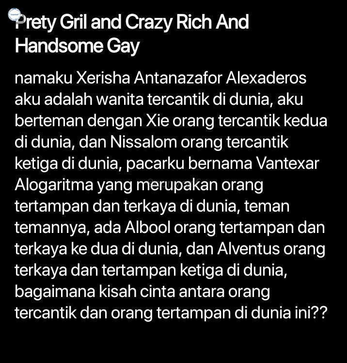 kekocakandunia's tweet image. KUMPULAN NARASI CRINGE😭

Authornya habis makan biji kecubung apa gimana sihh😭 efek halusinasinya bukan main😭