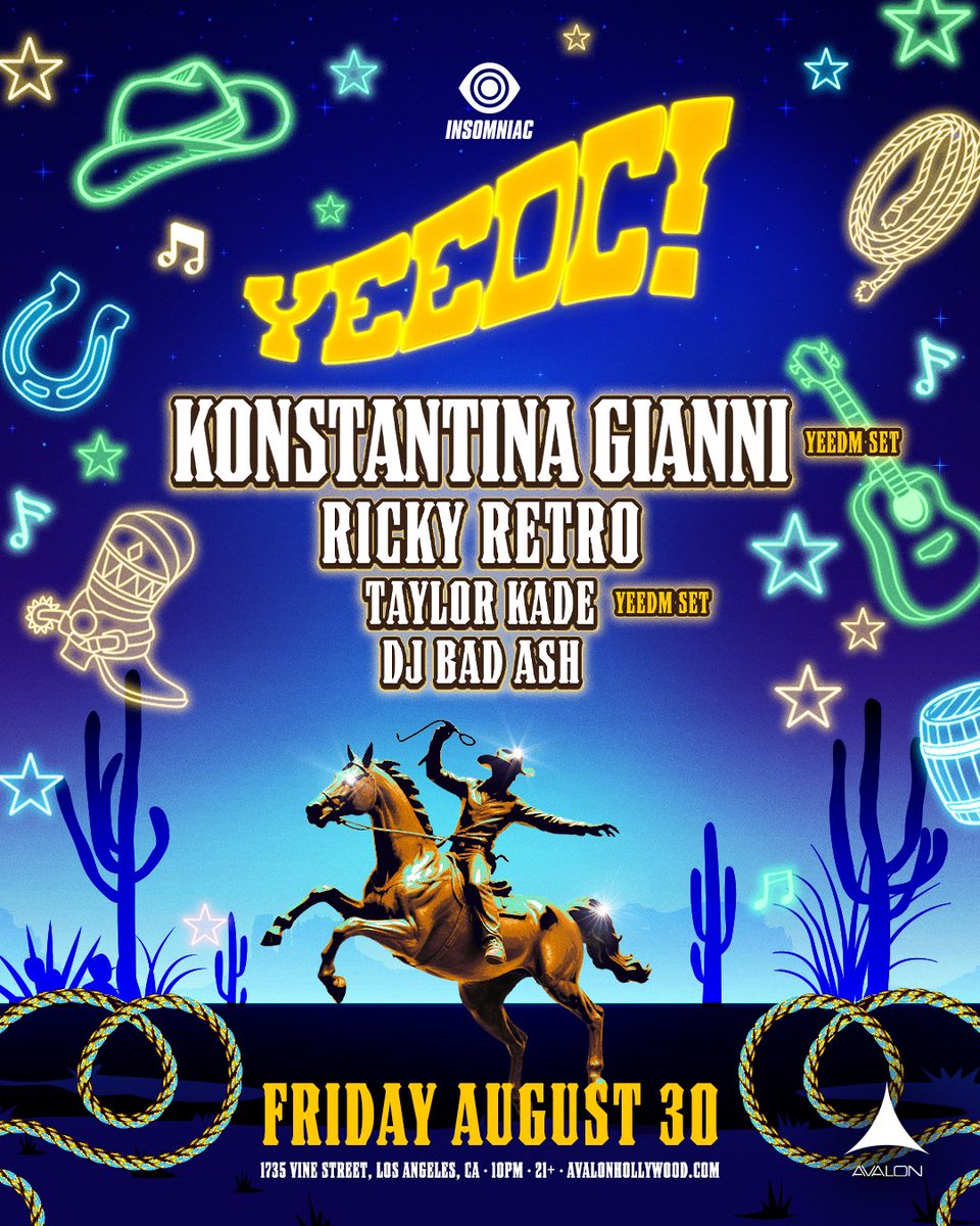 Pasquale Rotella (@pasqualerotella) on Twitter photo Yeeeeee haawww! 🤠 Wishing everyone a blast riding at #yeedc this weekend! <a href="/AvalonHollywood/">Avalon Hollywood</a> 🌵🐴 Yeeeeee haawww! 🤠 Wishing everyone a blast riding at #yeedc this weekend! <a href="/AvalonHollywood/">Avalon Hollywood</a> 🌵🐴