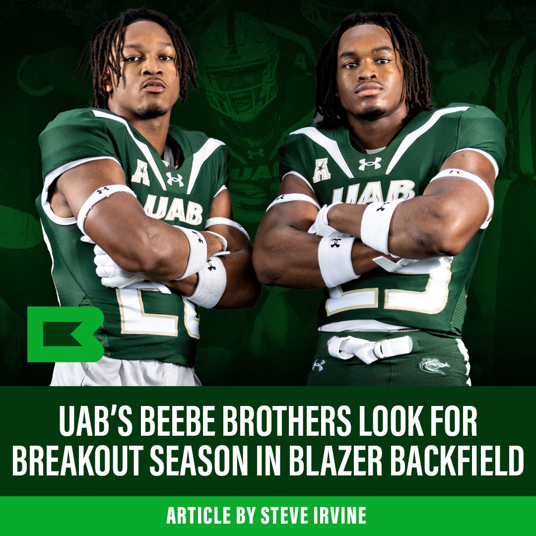 UAB's Beebe brothers look for a breakout season in the Blazer backfield. Read more from Steve Irvine at the Banner: bit.ly/3X3G0PB