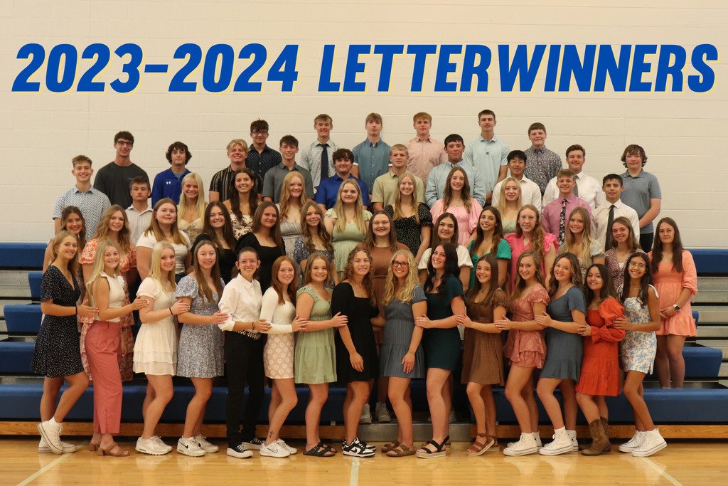 The 2023-2024 returning letterwinners for Logan View!