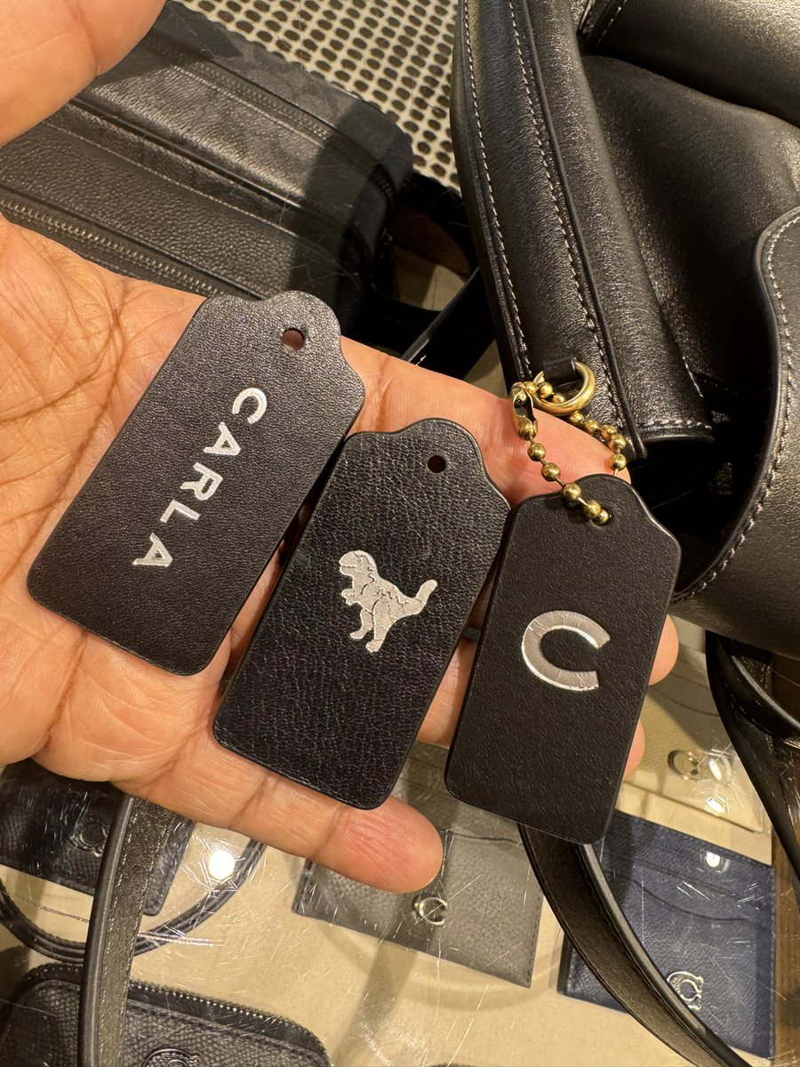 carlaconroy's tweet image. Loving my custom @Coach tags. #photojournal #coachtags #memorykeeping #coachhangtags