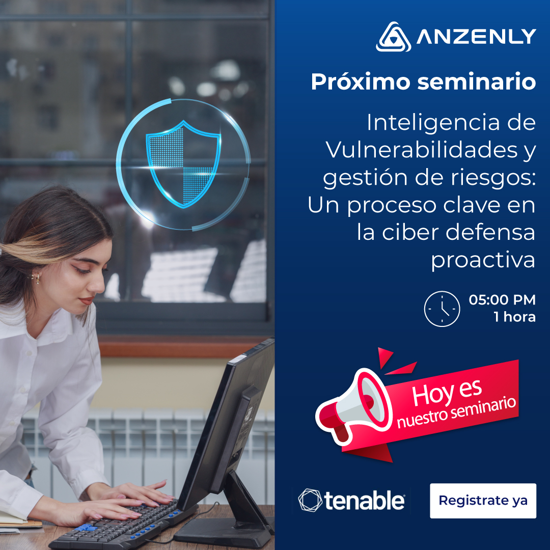 🚨 ¡HOY es nuestro seminario! 🔍 No pierdas la oportunidad de aprender cómo proteger tu organización con un enfoque proactivo en ciberseguridad 🛡️

📝 Aún puedes inscribirte. ¡Te esperamos! events.teams.microsoft.com/event/ff9d535d…

#Ciberseguridad #GestiónDeRiesgos #Seminario #Anzenly #Tenable