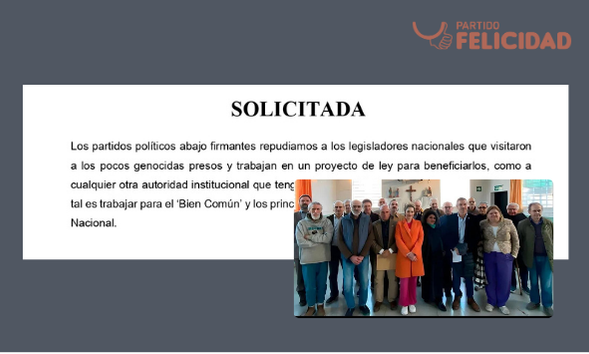 La gravedad de los hechos acontecidos recientemente en nuestro país, por parte de dirigentes políticos, nos lleva a hacer esta solicitada junto a otros partidos de nuestra provincia. #nuncamas #memoria #verdad  #justicia partidofelicidad.com.ar/index.php/noti…