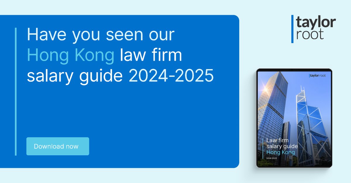 TaylorRootLegal's tweet image. Have you seen our Hong Kong law firm salary guide? Download your copy today: eu1.hubs.ly/H0bPB180

If you would like to discuss the contents of our guide in greater detail, please reach out to our Hong Kong Private Practice team - Samantha Fong | Holly Lau | Mudita Valakati