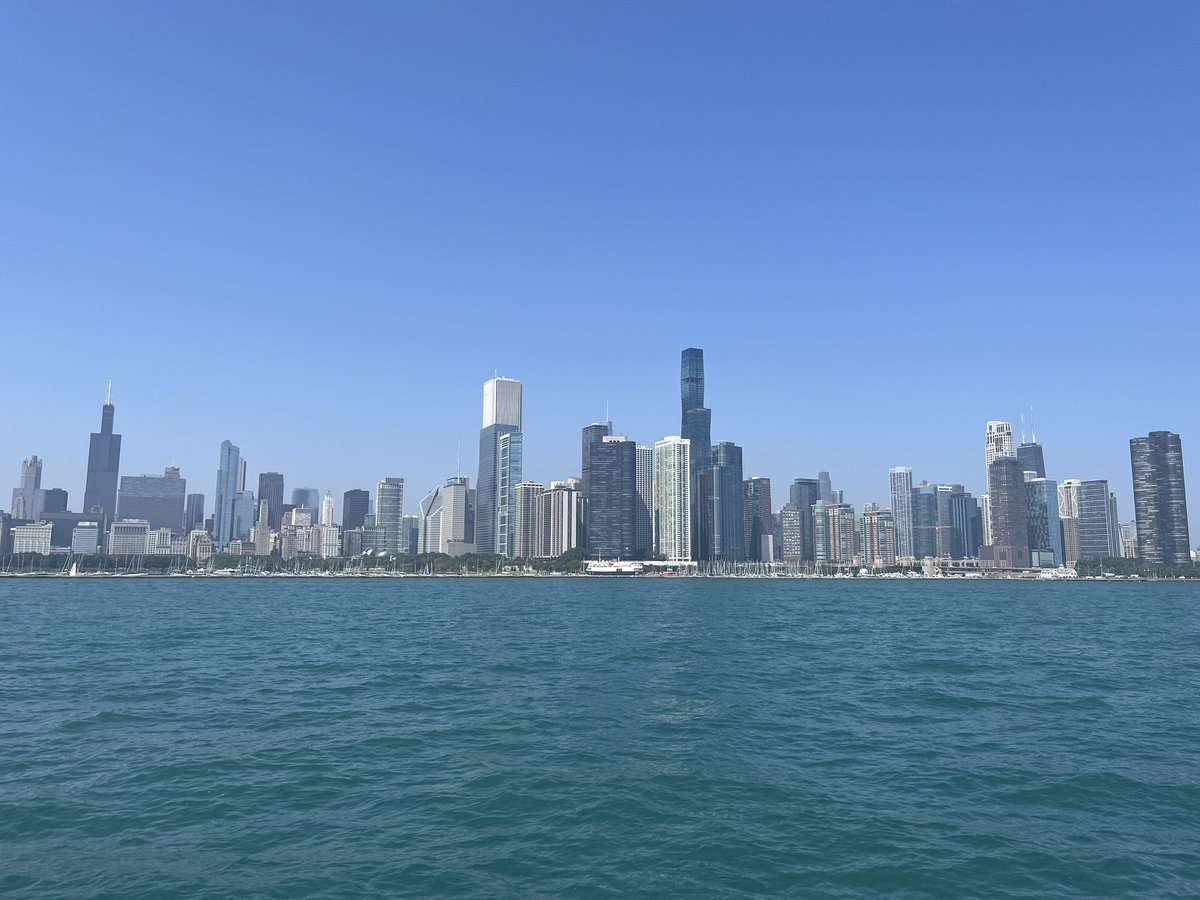I spent a gorgeous day on the water this past weekend! Incredible views as always. #lakemichigan #chicagolove #grateful