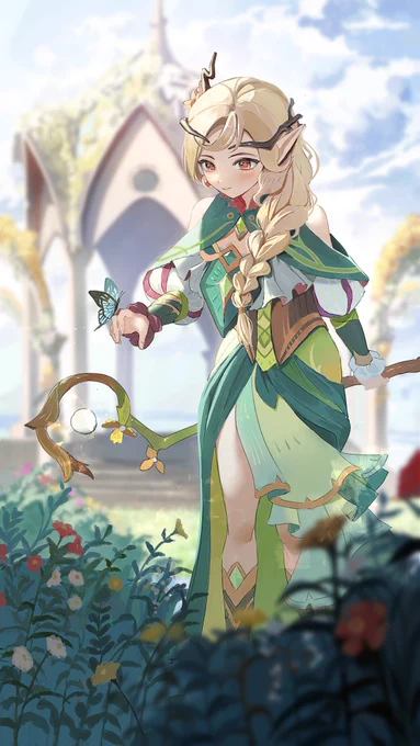 AFK:ジャーニー()より、記念イラストにパリーサを描かせていただきました! 正式リリースおめでとうございます #AFKジャーニー #AFKジャーニーイラコン DLリンク: