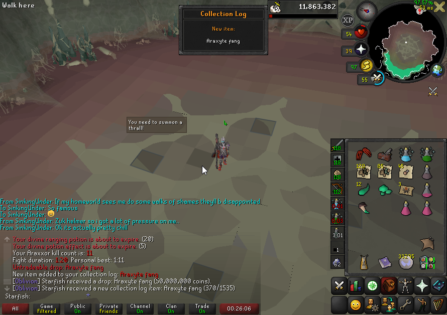 I'm got Araxyte fang!!!