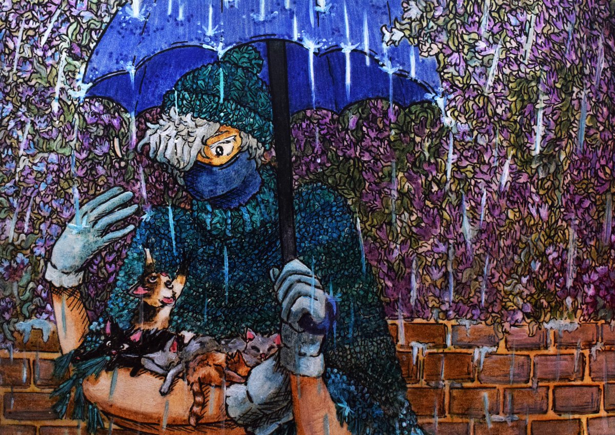 rayandingme's tweet photo. 🐙 Shoji cuidando gatitos de la lluvia ☔️
#WBH_FANART #頑張れって感じのファンアート #障子目蔵 #ヒロアカ #MHA #MyHeroAcademia #heroaca_a https://t.co/V2RlRlmblJ