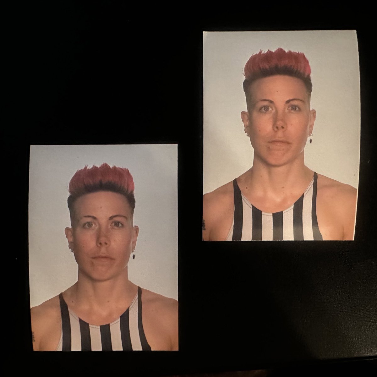 It’s giving henchman mug shot. Not mad