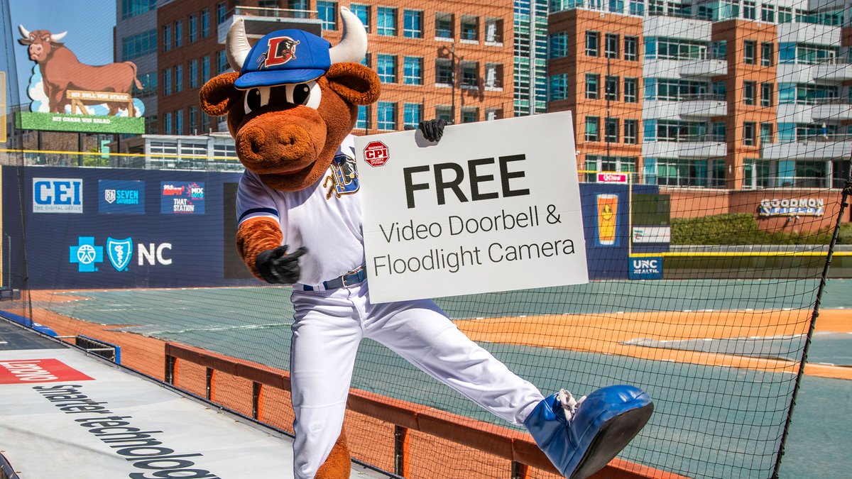 DurhamBulls's tweet photo. Take advantage of this special offer from our partners @cpisecurity!
More details here: https://t.co/KfpY6Nob17 #SafeAtHome #CPISecurity #HomeSecurity https://t.co/MOHg15Rm13