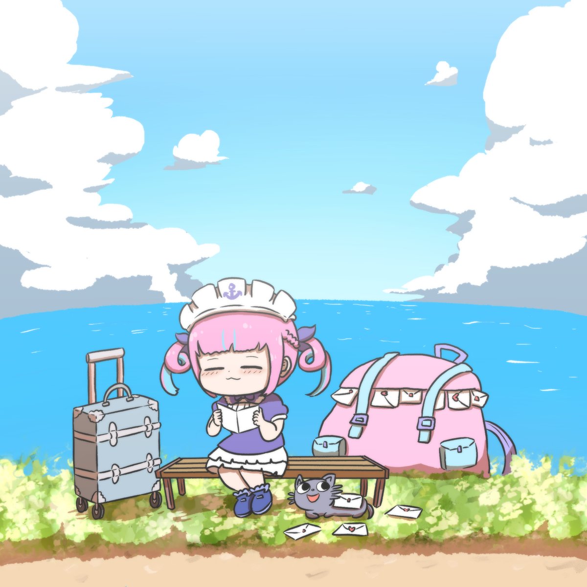 Ebihuraii3's tweet photo. いってらっしゃい
#あくあーと https://t.co/G9AnGoViOU