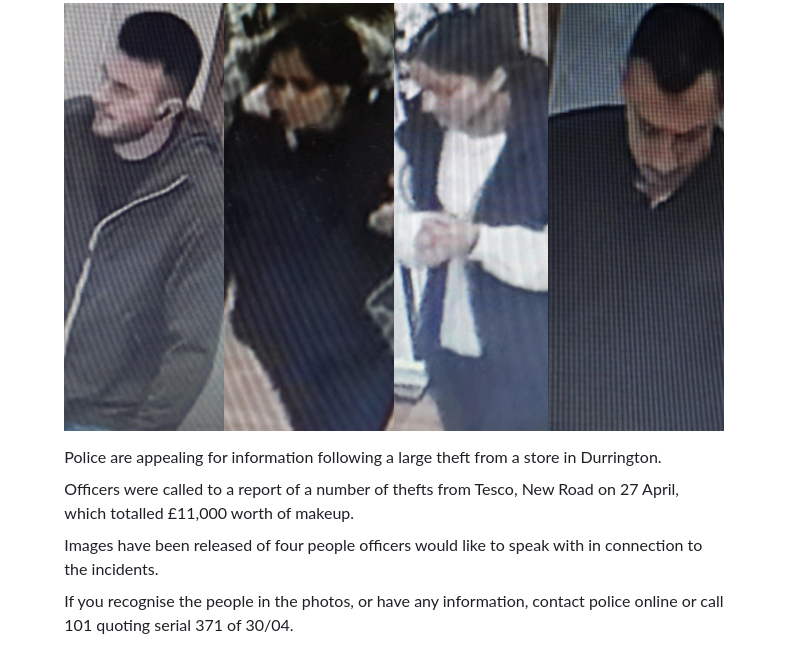 crochetjenny's tweet image. Appeal following theft from #Durrington store    
sussex.police.uk/news/sussex/ne…