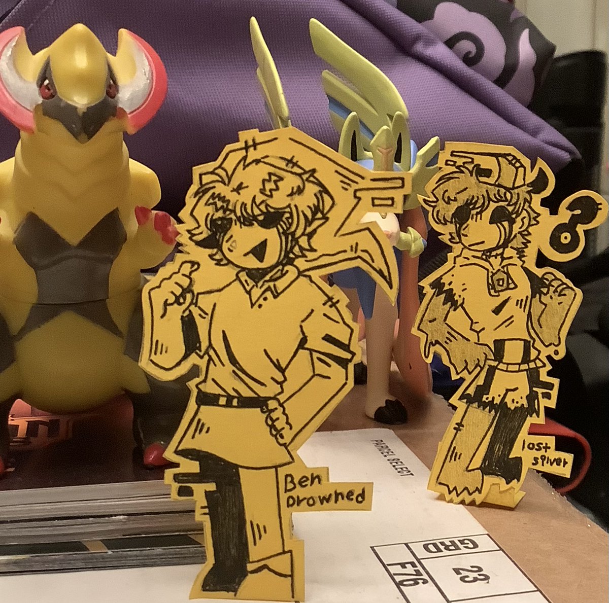 Found some sticky notes…  and uh ya #creepypasta #creepypastafanart #smiledog #jeffthekiller #ticcitoby #hoodie #masky #seedeater #eyelessjack #bendrowned #lostsilver