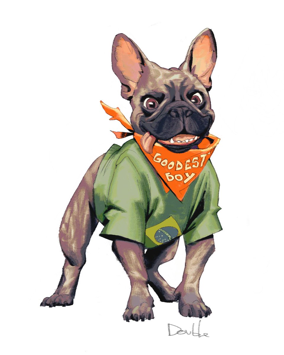 doublemacdouble's tweet image. Dog commission I did for a friend!
#illustration