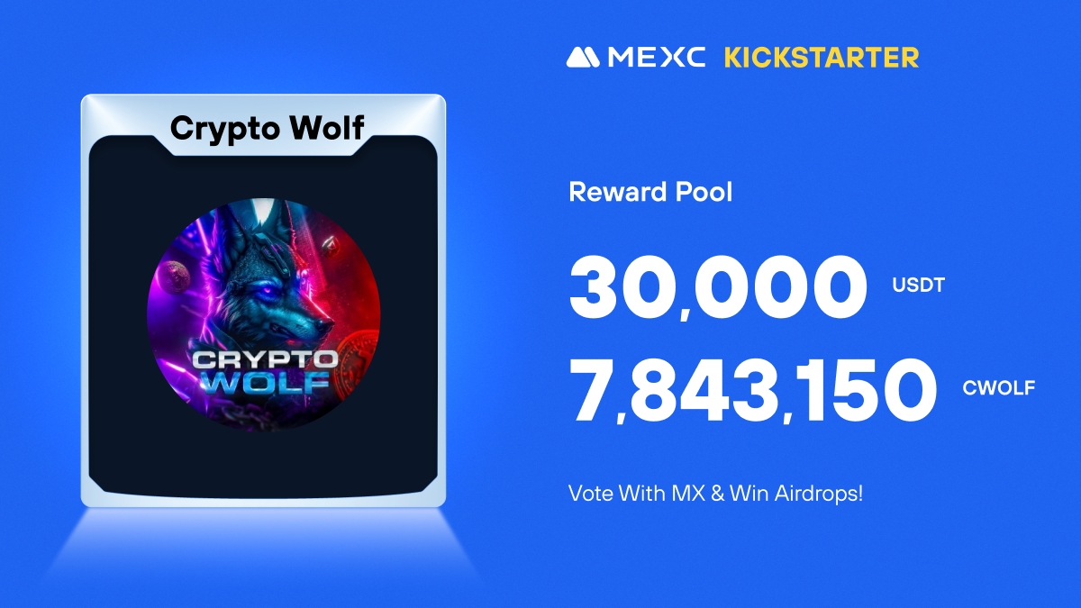 MEXC_Listings's tweet image. .@CryptoWolfToken, where users can be a wolf, and not a hamster, is coming to #MEXCKickstarter 🚀

🗳Vote with $MX to share massive airdrops
📈 $CWOLF/USDT Trading: 2024-08-30 10:00 (UTC)

Details: mexc.com/support/articl…