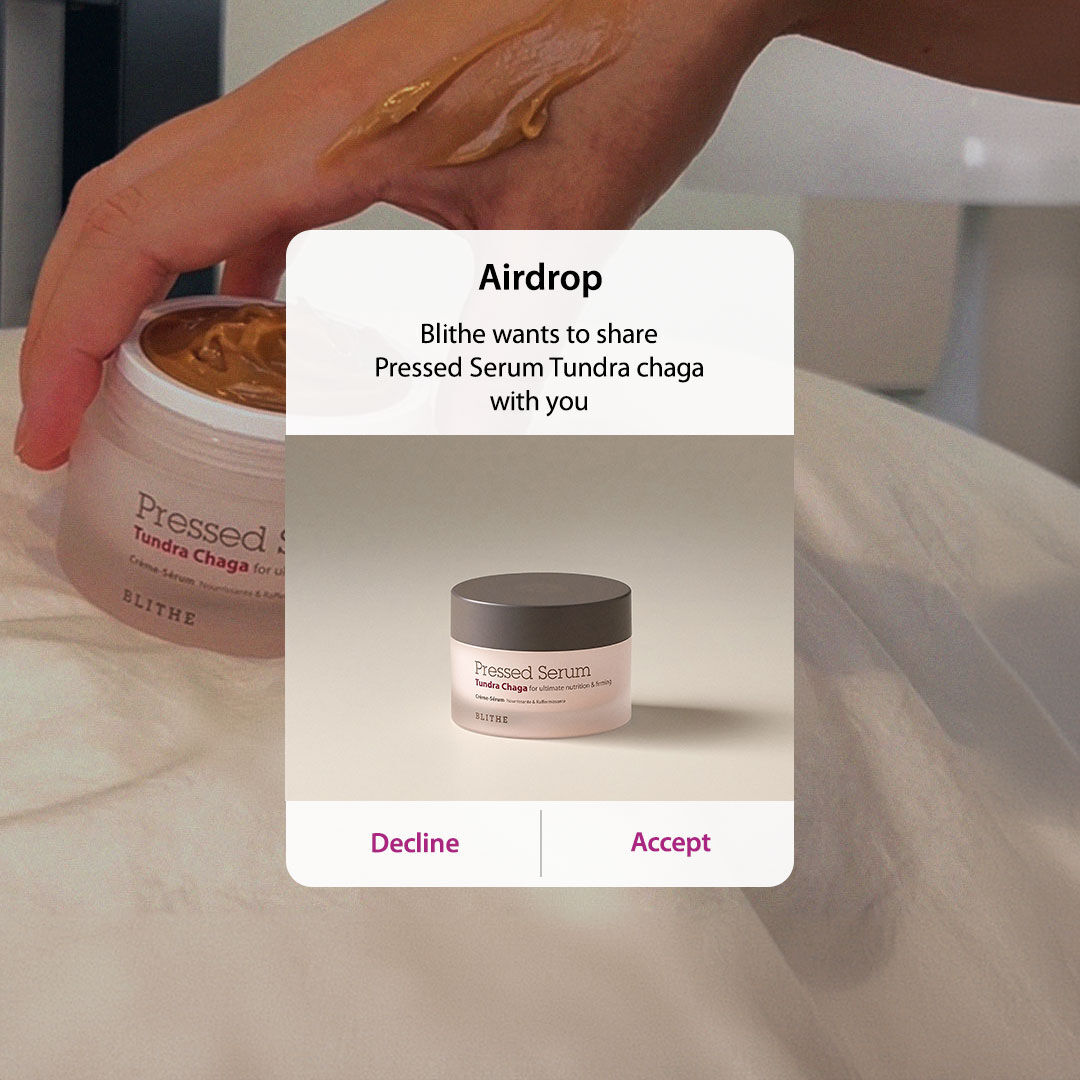 BLITHECOSMETIC's tweet image. Blithe just Airdropped some serious glow your way! ✨ Will you accept? #PressedSerum #TundraChaga #GlowUp