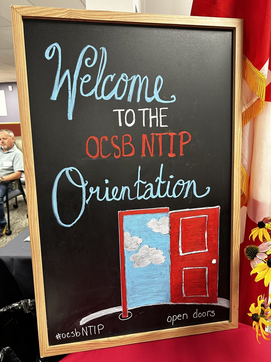 slackt's tweet photo. This morning we had our Fall Board Orientation for our #ocsbNTIP teachers. It was a great morning and it was great to meet all of these excited educators before the first day of school. Over 170 new #ocsb teachers‼️ #ocsbBeCommunity https://t.co/Z6GBtOQRmG