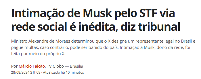 Nossa, que orgulho, hein? Vamos aplaudir.
