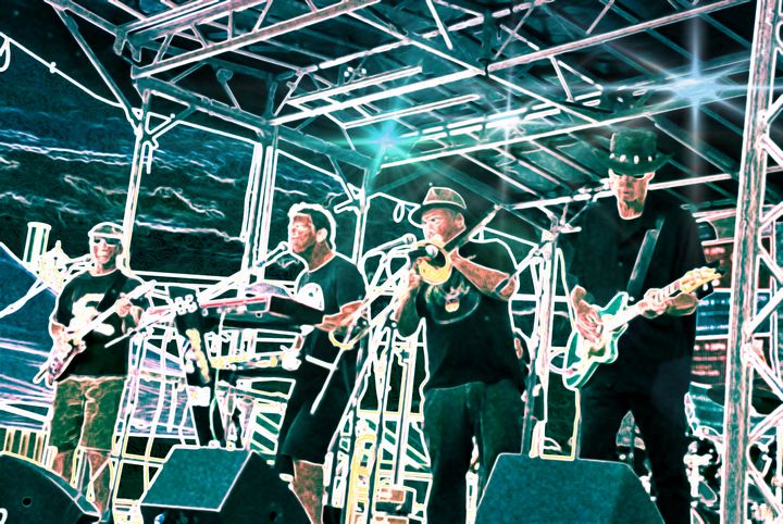 GotchaArt's tweet photo. Art of the Day: "Digital Art The Band Takes The Stage". Buy at: https://t.co/4S1qSM6VHE https://t.co/gURT757B3j