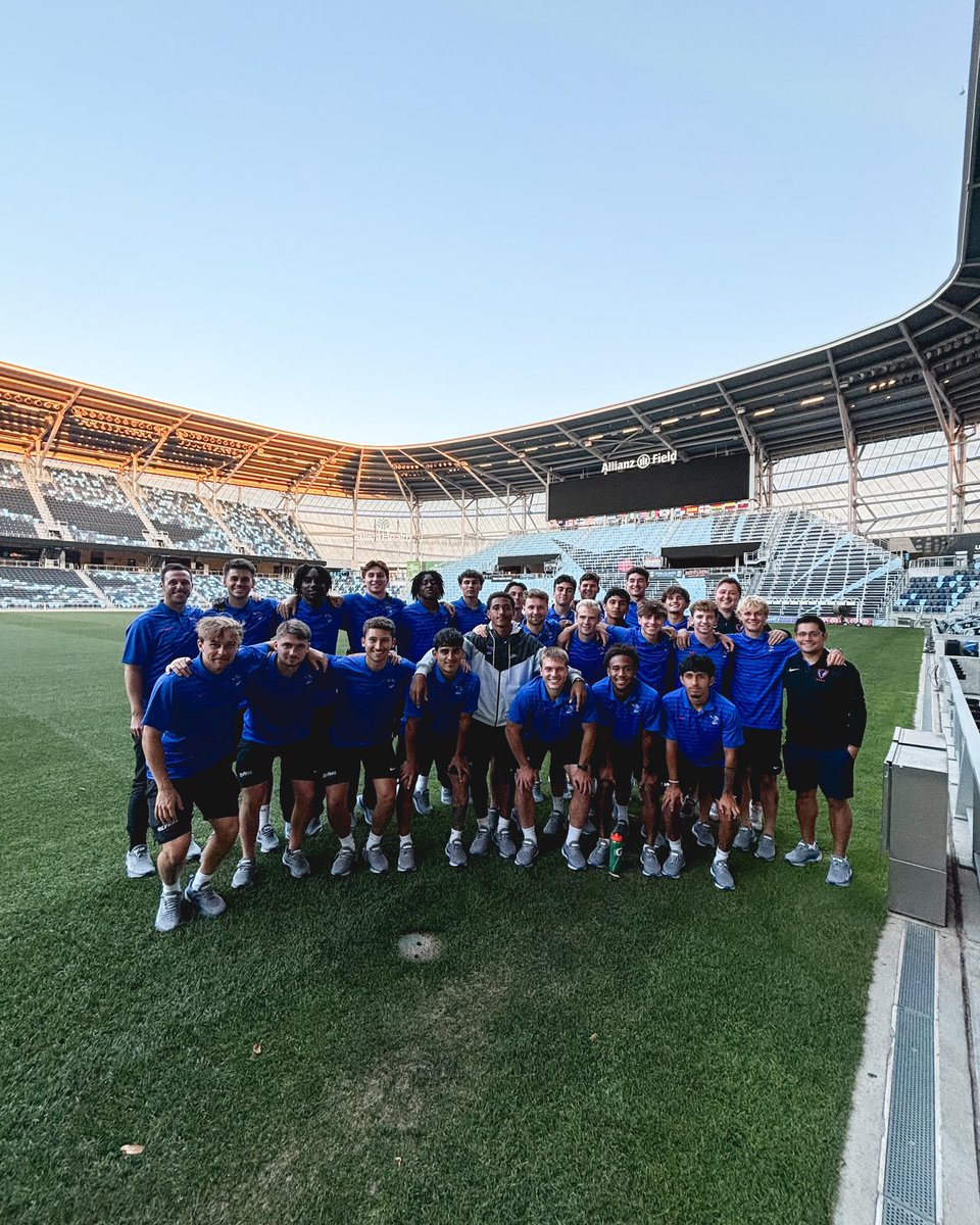 DePaulMSOC's tweet photo. Spent the evening at @allianzfield! 

🔵😈 https://t.co/5Yz5EqAr4z