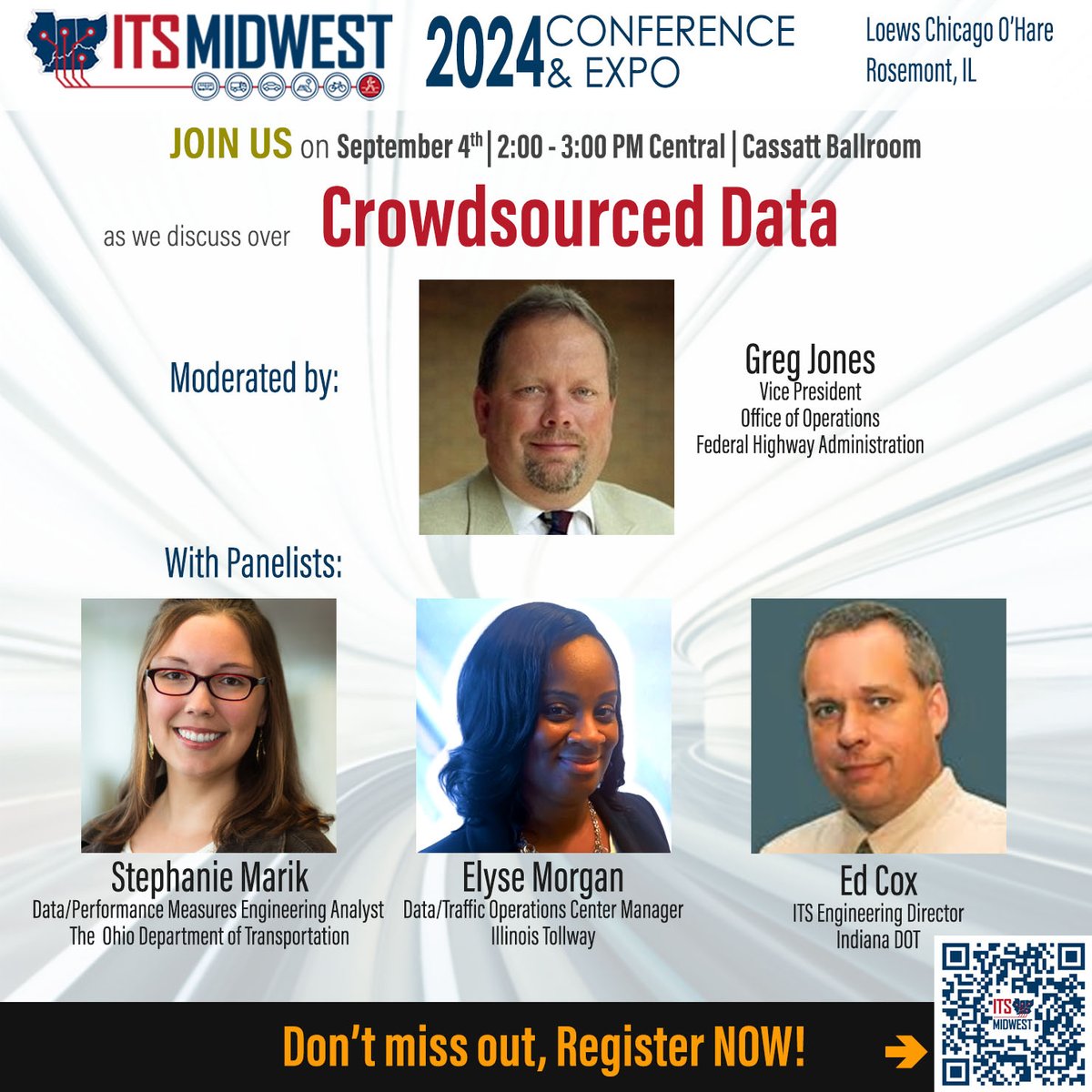 With so many data sources to support solutions for safety and mobility, Elyse Morgan, Stephanie Marik, and Ed Cox will discuss how to apply such data based on real-world experiences in Session 1 of #ITSMW24 on Sept 4 at 2:00 pm!

#ThisIsITS #CrowdsourcedData #ITSMW #ITSMidwest