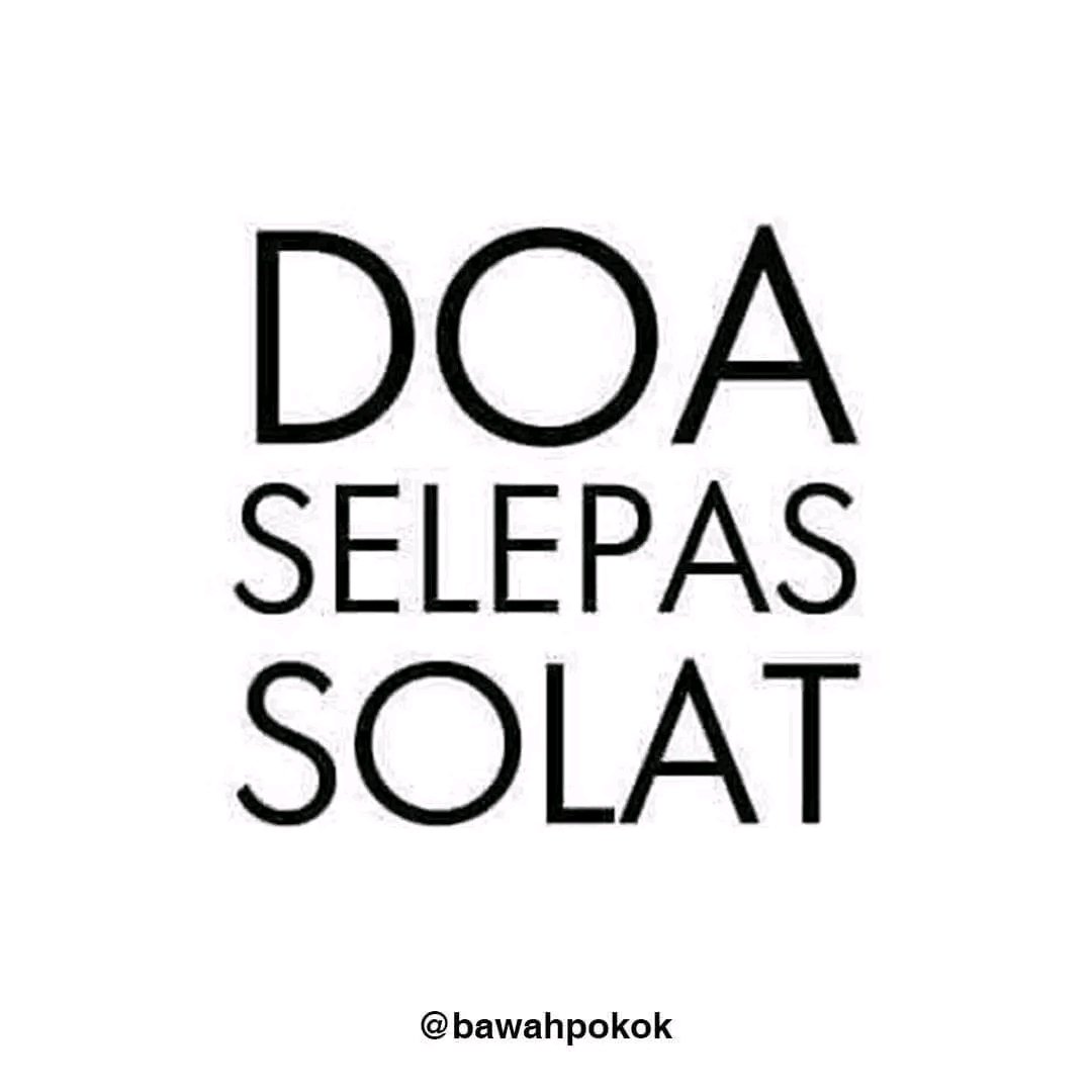 Doa selepas solat yang wajib kamu hafal✨

A-thread