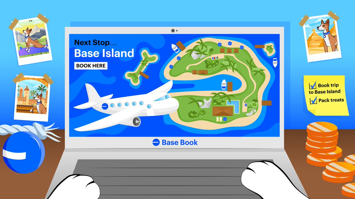 Basenjiofficial's tweet image. Next Stop: @base Island 🏝️ 

$BENJI