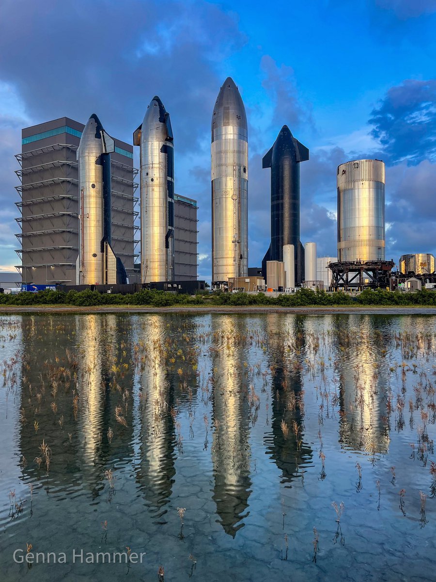 08.28.2024 - Favorite view of the rocket garden :)

#starbase #spacex #starship