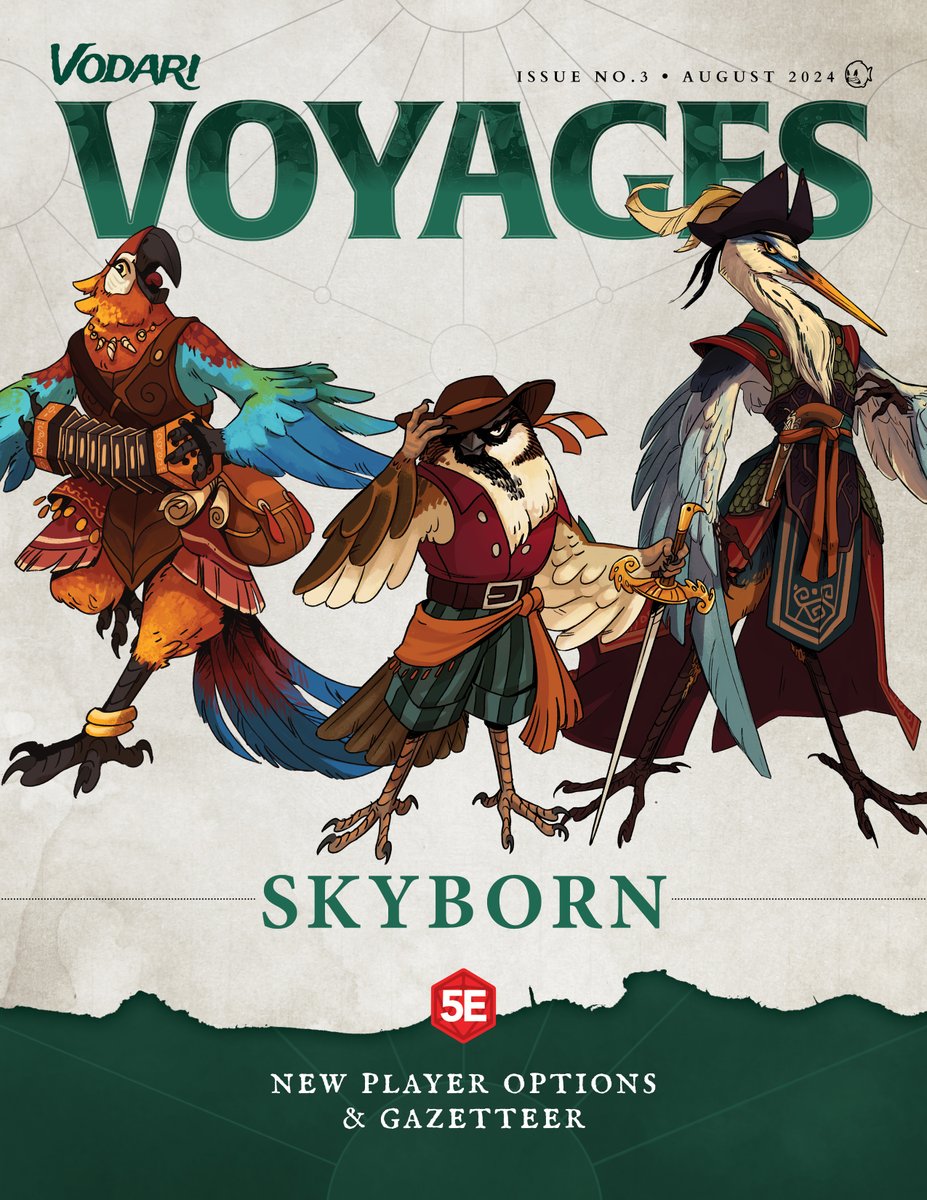 Vodari Voyages #3 will be sent out to patrons tomorrow. Sign up for our Patreon at patreon.com/seasofvodari and never miss an issue.