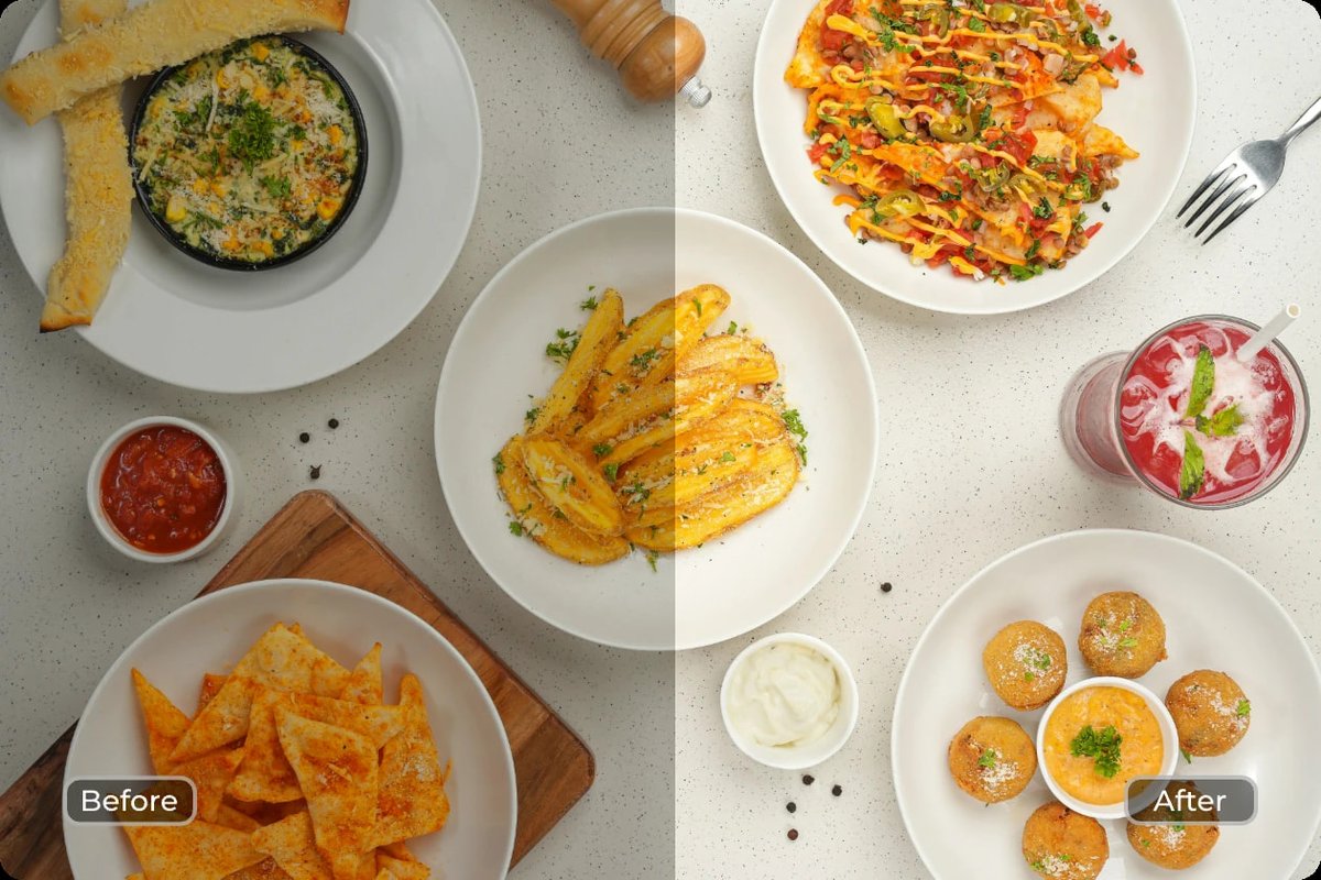 AIEase_official's tweet photo. Correcting food image color and enhancing its photo quality in https://t.co/oLdYR8jNmx 💫
#AI #aiphotograpy #photoeditingchallenge #photoshop #oldphotos #AITools #PhotoEditing #AIPhotoEdit https://t.co/8b08ezObLx