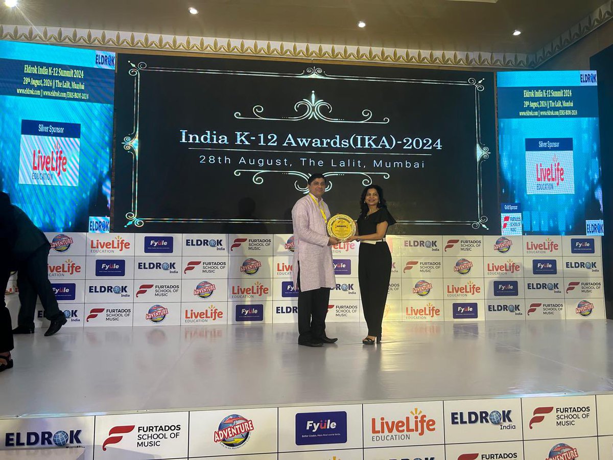 ChristAcademyKK's tweet photo. Congratulations Rev. Fr. Jinto …. Received the India K-12 Award for promoting extra curricular activities for holistic development. https://t.co/zXrnwpVVz9
