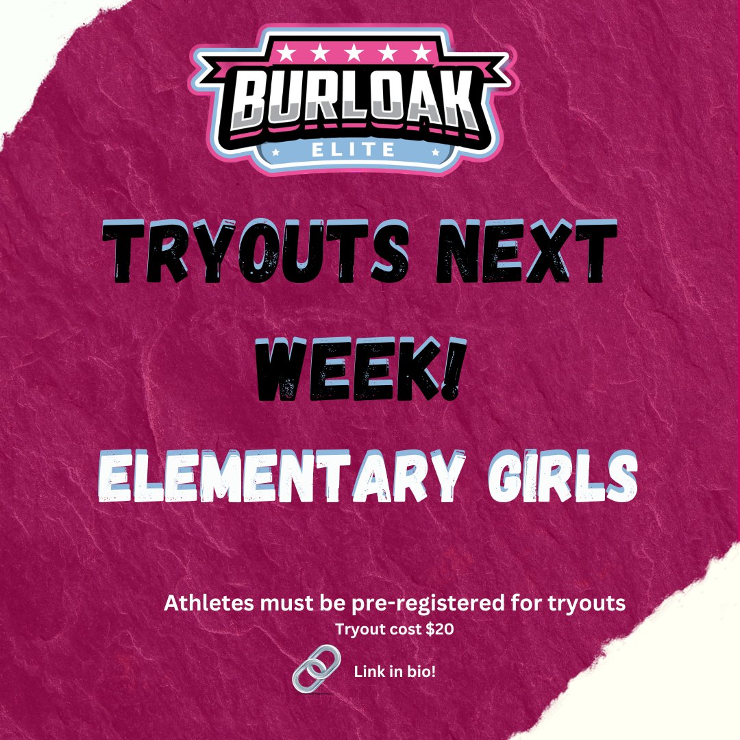 Tryouts start next week!! 

All athletes must be pre-registered - click here: 
burloakbasketball.playbookapi.com/programs/regis…