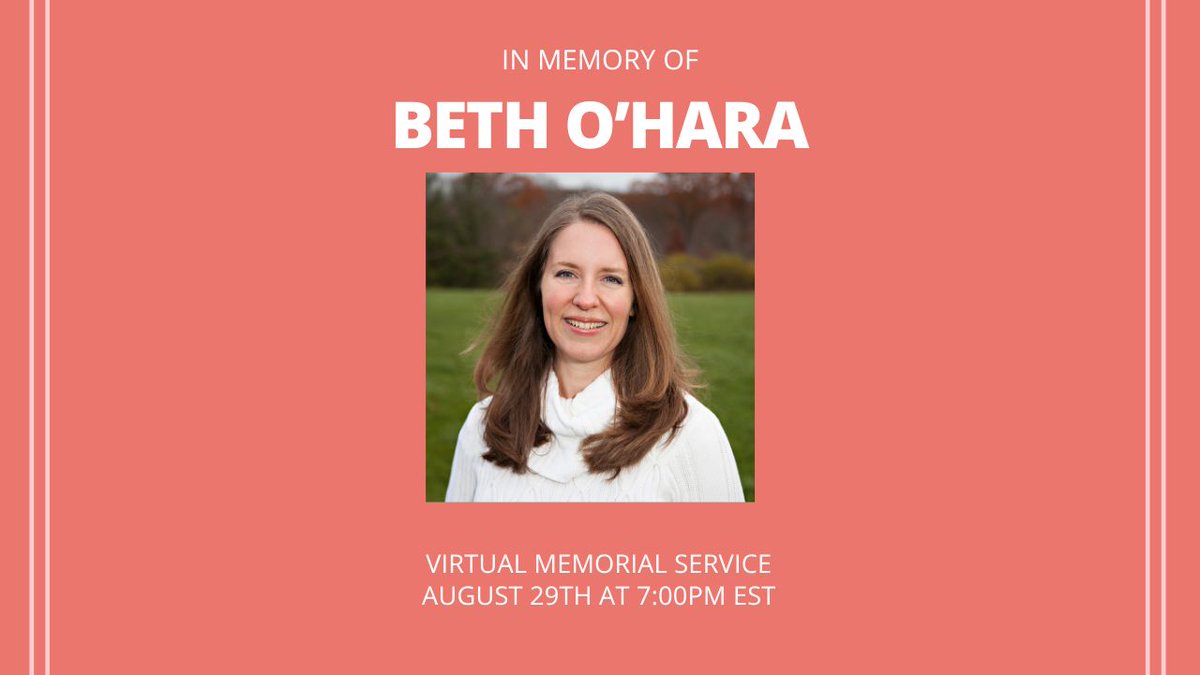 EDSawareness1's tweet photo. TW: death/loss - we are sorry to share the memorial for Beth O'Hara of Mast Cell 360 is tomorrow, Thursday Aug 29, 2024 7 pm EST (online, free). She passed suddenly a few weeks ago and will be sorely missed:
https://t.co/2LonuQ1URU
#MCAS #MCD #Masto #EDS https://t.co/wKFBjfN0oU