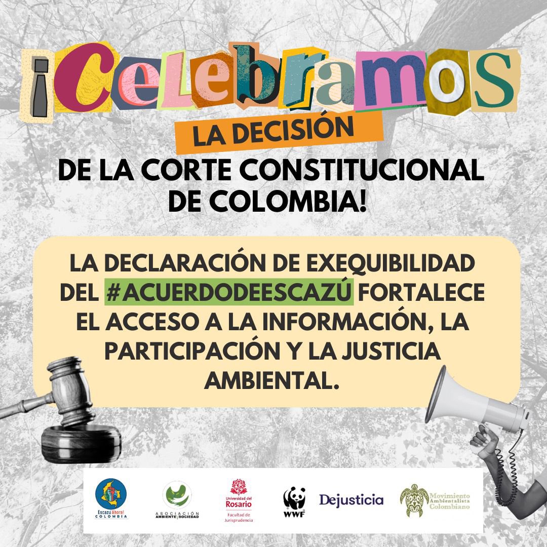 👉Celebramos la decisión de la Corte Constitucional  de Colombia que confirma la ratificación del Acuerdo de Escazu <a href="/ActivaEscazu/">Activa Escazú | Active Escazú | Ativo Escazú</a> 
Un paso adelante xa fortalecer la participación, información y justicia ambiental en el continente americano 🌵