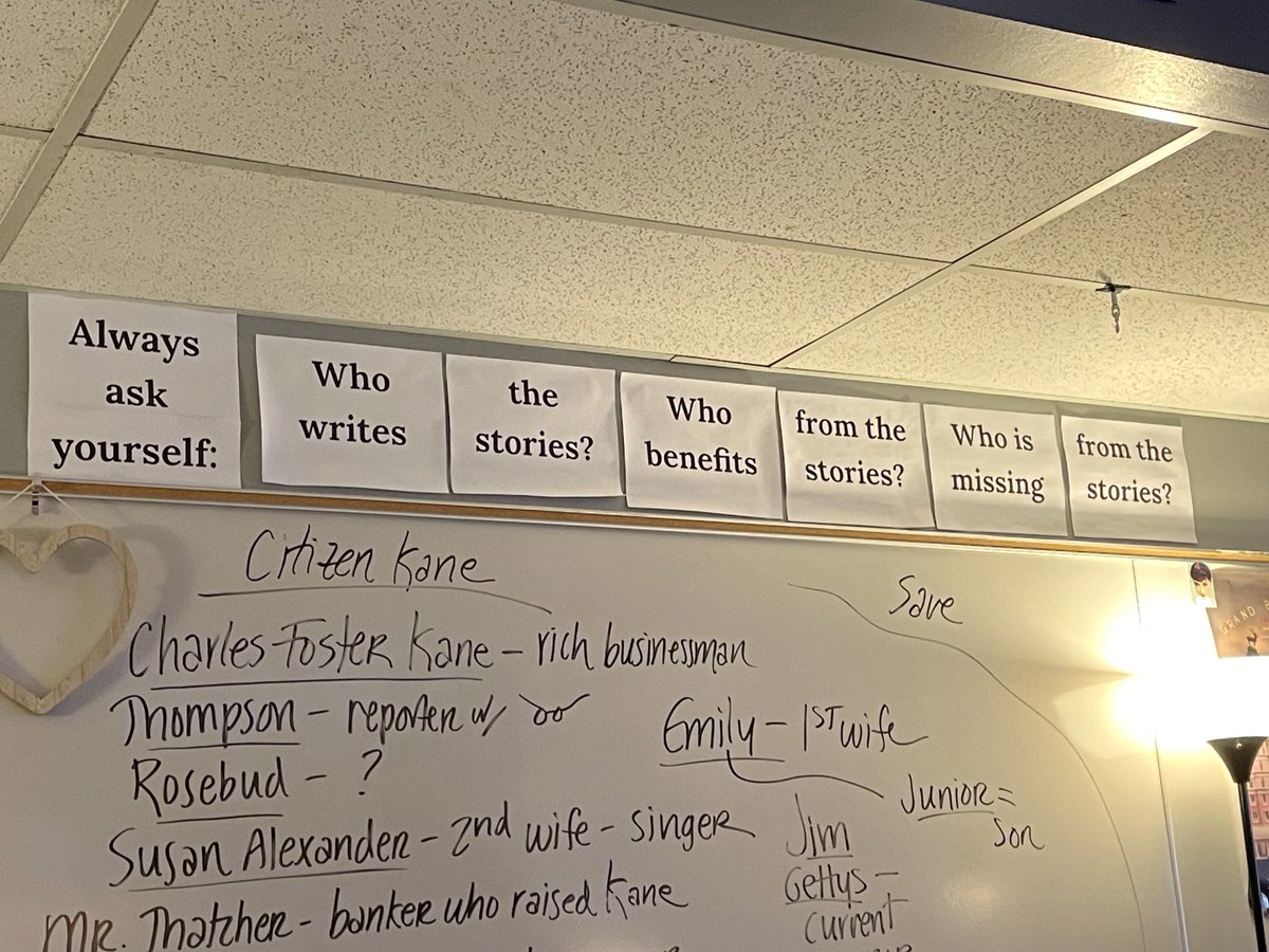Back to school night. English 9. 

These are good questions.