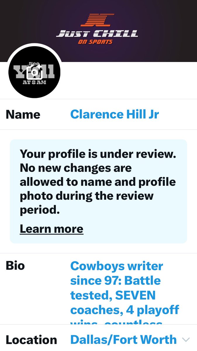 clarencehilljr's tweet photo. I run my account but x has me in profile jail. This has been my status for four days now.
@X help https://t.co/0gaHSxI1Qr