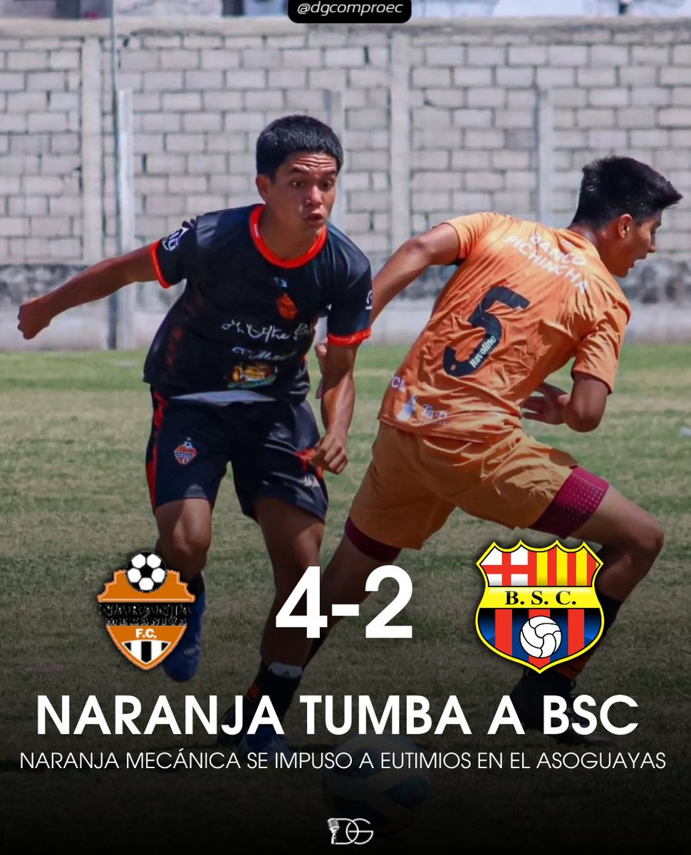 dgcompro's tweet photo. ๐ฅ๐ EL PODER DE LA NARANJA TUMBA A LOS TOREROS
En el #TorneoAsoguayas2024 ๐ Sub16 por la fecha 2,
el equipo de @formativas_naranja ๐ ๐ก logrรณ vencer por 4 a 2 frente a @bsceutimios
#naranjamecanica #BarcelonaSomosTodos #bsc #Formativas #Futbol #Ecuador #DGcomproec https://t.co/NHm3oykSBF