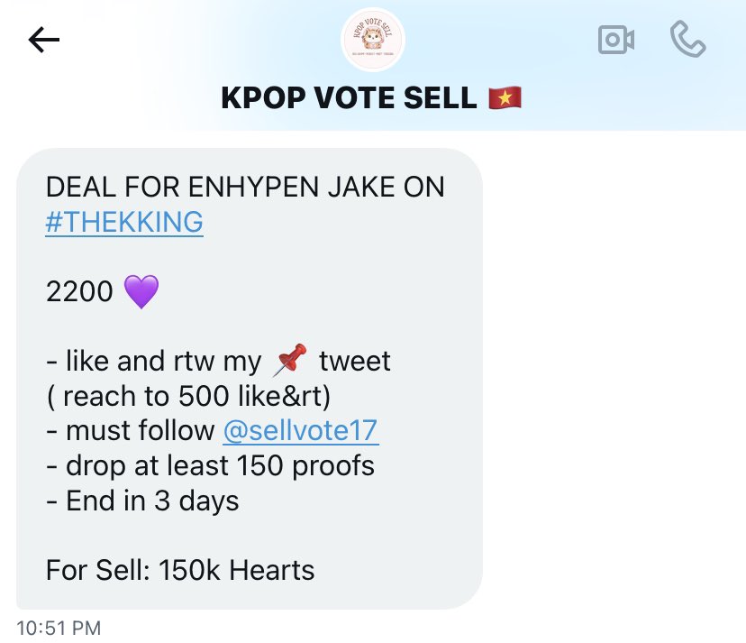 THEKKING RT DEAL FOR #ENHYPEN_JAKE #JAKE - November Birthday Cafe Event
#ALLFORJAKE 

2200 hearts 💜

rules:
- follow <a href="/sellvote17/">KPOP VOTE SELL 🇻🇳</a>
- like and rt sellvote17’s pinned (must reach 500)
- drop at least 150 proofs

📅 Ends in 3 days
For sell: 150k hearts