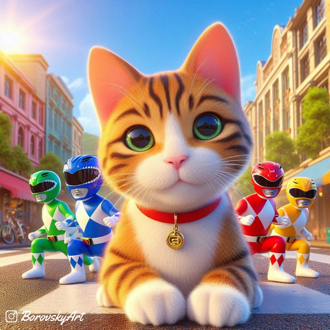 BorovskyArt's tweet photo. Power Rangers DayΒ is on August 28.βοΈ
Let's have fun and dress like one of your favorite Power Rangers πππ
#powerrangersday #nationalday #august26 #ai #aiart #kitty #cat #powerrangers #power #rangers #catoftheday #goodvibes #catovers Good Wednesday #Paris2024 #Wednesday https://t.co/X8EdYTh76Y