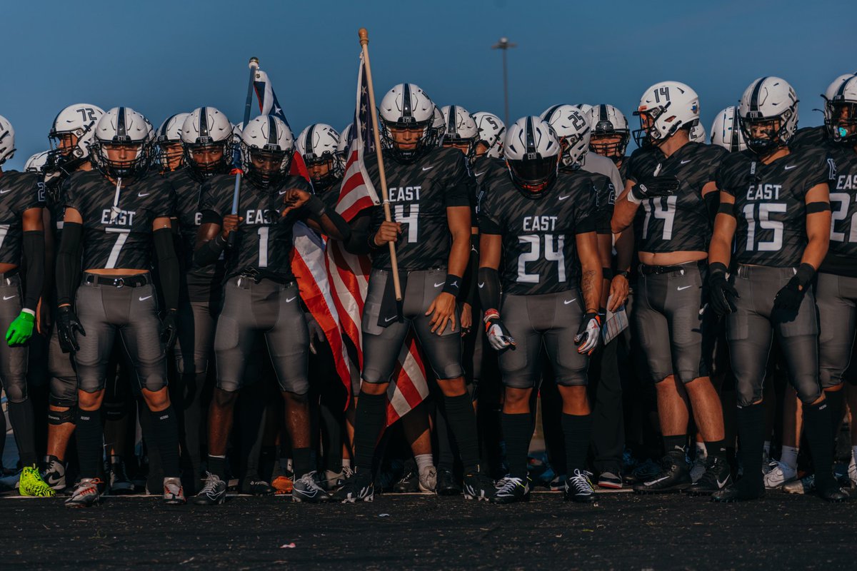 LakotaEastFB's tweet photo. Another week, another chance to get better!

East vs Mason Friday @ 8pm 
Theme: Red, White, &amp; Blue
Uniforms: Black on White https://t.co/uPnGiqMtyA