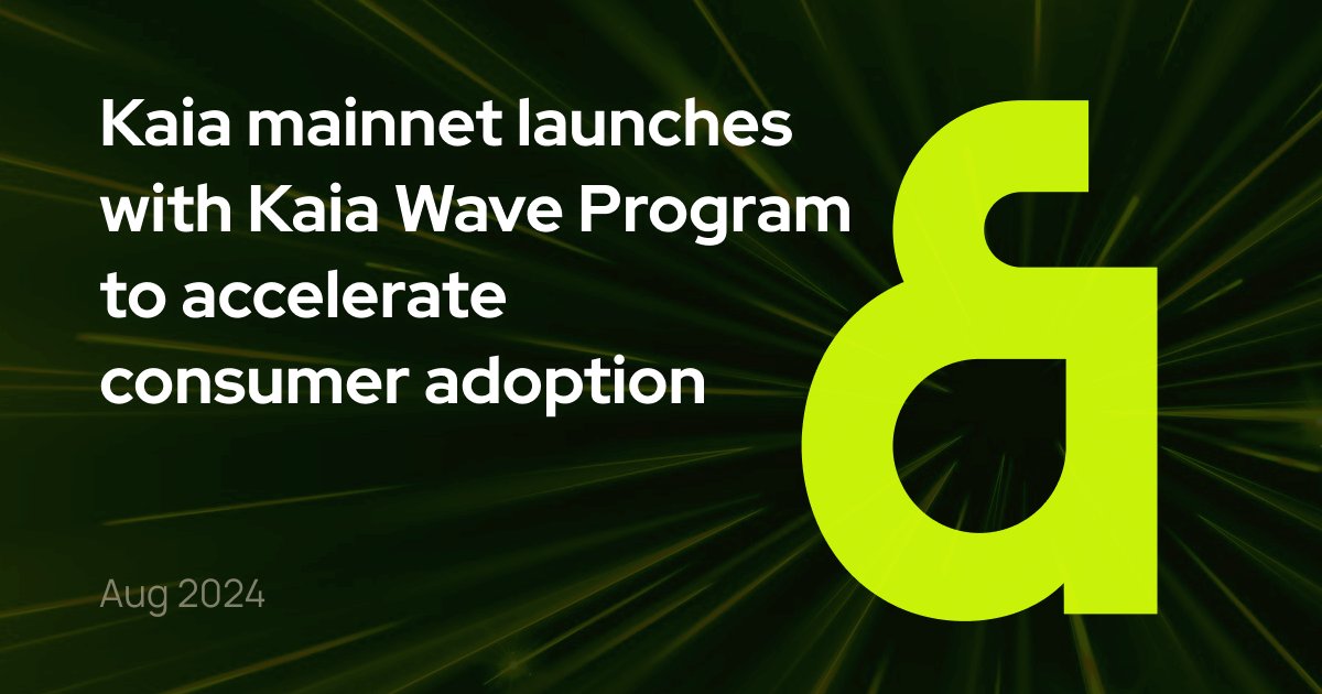 KaiaChain's tweet image. 🟢⚫️ Exciting news! We are thrilled to share that Kaia Mainnet is now live, introducing the world’s fastest and most efficient EVM-based blockchain.

Kaia delivers processing speeds of approximately one second and remarkably low gas fees. With strong backing from Web3 leaders