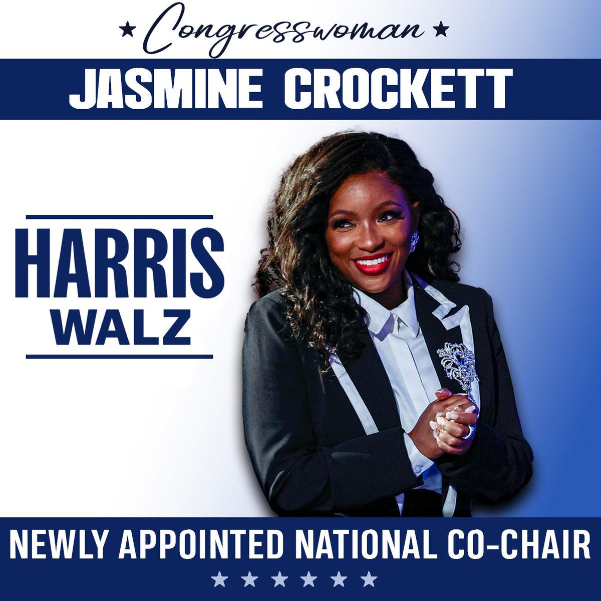 I’m just outdone! Thank you to VP <a href="/KamalaHarris/">Kamala Harris</a> &amp; Gov <a href="/Tim_Walz/">Tim Walz</a> for allowing me to be apart of this Historic Campaign! 

Now, let’s GO WIN!