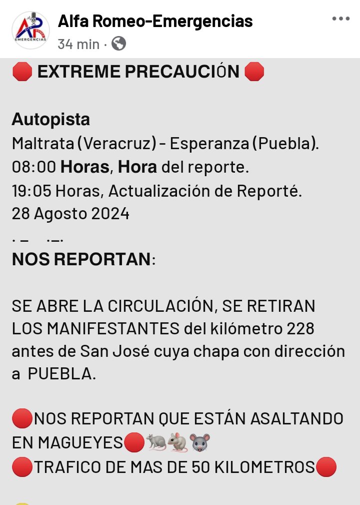 karendp14's tweet photo. #Asalto‼️‼️‼️ a la altura de magueyes, precaución @5septimoymas @alberto29164963 @AsaltoEsperanza @CAPUFE @ERNESTOZATE @EsdeProfugos @GN_Carreteras @Kikooman83 @laconseninote @LaDeTrafico @Monitorcarrete1 @RadarVeracruz @SandraC70125707 @Thermokineros @titanes57ofc https://t.co/lAVDaJiDRF