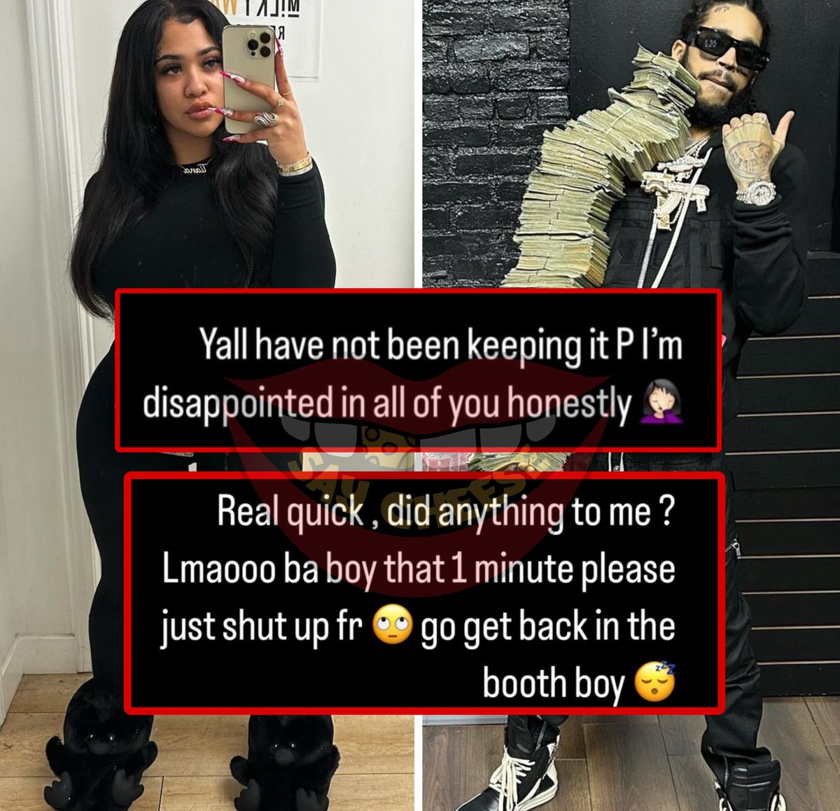 SaycheeseDGTL's tweet image. Fatboy’s babymom responds to Quanny “boy that 1 minute please”