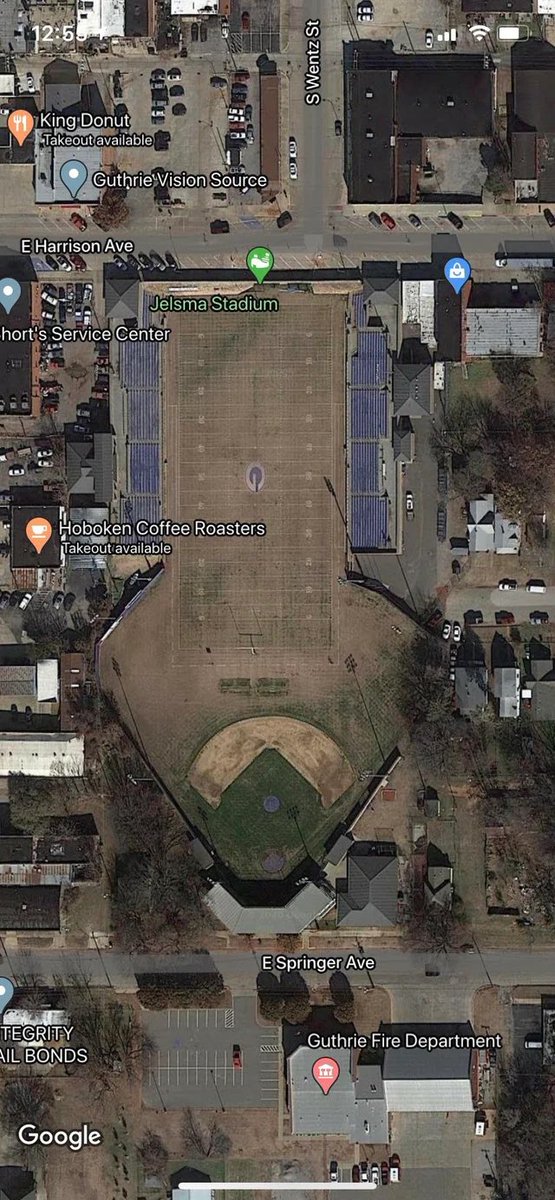 nut_history's tweet photo. I present Jelsma Stadium in Guthrie, OK. Roughly 600’ to center with no portable fence in place. https://t.co/4k2rUp3Bi4