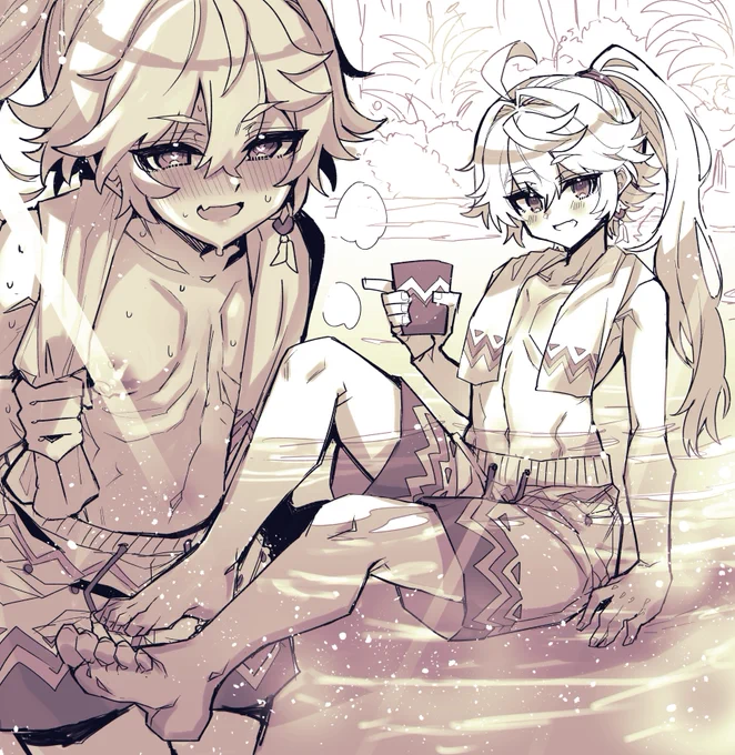 メインストーリーの大事な部分には全く触れていない最ナ夕の健全なネタバレ感想絵です。