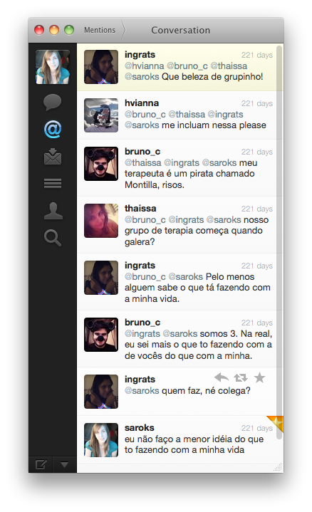 saroks's tweet photo. E por último aquela vez que estávamos (estamos?) em crise existencial @ingrats @bruno_c @thaissa @hvianna https://t.co/pTVmTRGPsg